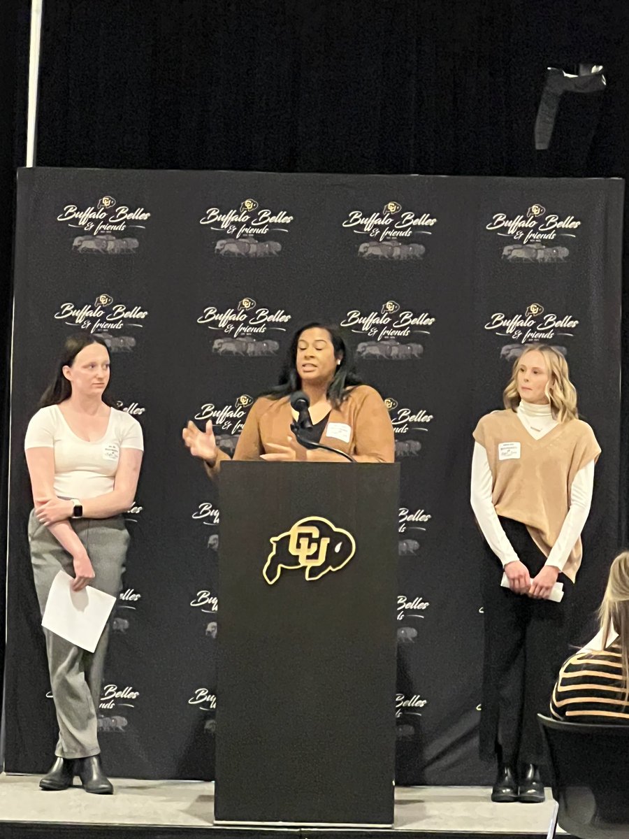CUBuffaloBelles's tweet photo. What an incredible day at Buffalo Belles. We welcomed back EIGHT members of the 1990 National Championship Football Team! Along with them, we were so fortunate to hear from Coach Flea Harrell, Dylan Edwards and our @CUBuffsDance and @CUBuffsCheer teams. Thank you all for coming! https://t.co/bluS3mD5KW
