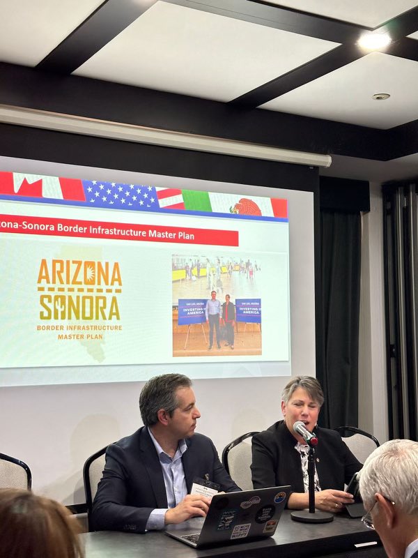 A fantastic session in Mexico City with Arizona & Sonora highlighting the achievements of the Arizona-Sonora Border Infrastructure Master Plan, at the Joint Working Committee. It is through these continued collaborations that we drive positive change in our region!