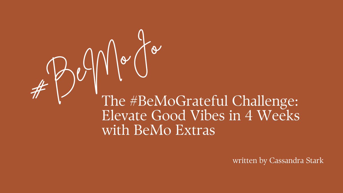 Join our truly unique #GratitudeChallenge here bemojournal.com/blogs/bemojo/b… 

#BeMo #BeMoJo #BeMoGrateful #GratitudeJourney #SelfAwareness #CompassionChallenge #ImaginedFuture #MindfulMindset #AbundanceMindset #WellBeingBoost #HolidayGratitude #PositivePerspective #JoyfulLiving