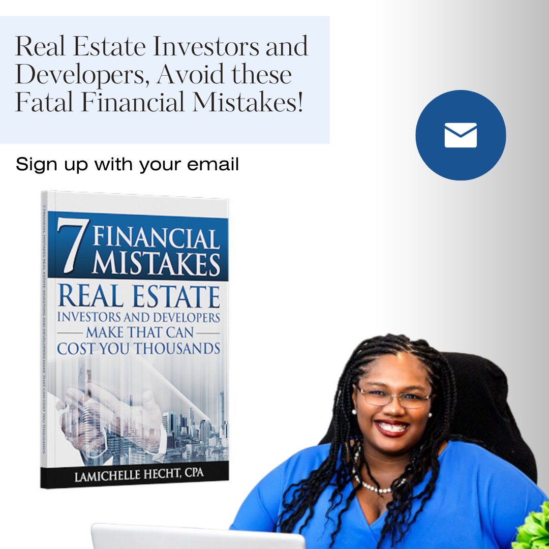 LaMiche_OSG_CPA's tweet image. Have you downloaded your FREE Ebook yet? 👇🏽Click the link below to get yours today!👇🏽
.
lamichellehechtcpa.com/7strategies
.
#RealEstateStrategies #YourCPA #FreeEbook #BlackCPA #FemaleDevelopers Investment #BlackCEO #WomeninRealEstate #FinancialTips