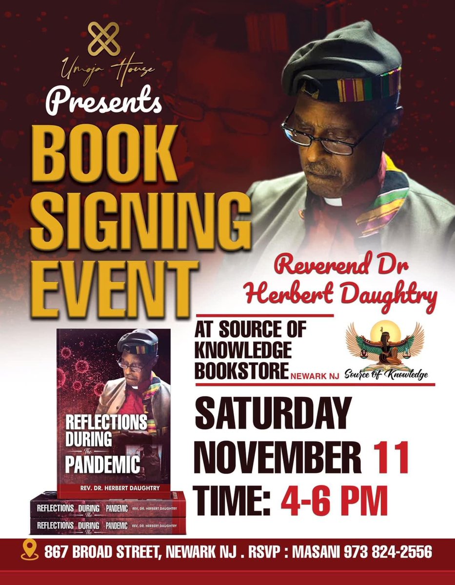 All are welcome to attend my latest book signing for Reflections during the Pandemic this Sat Nov. 11th in Newark, NJ (4-6pm) @sourceofknowledge  bookstore. I look forward to seeing you there! Feel free to #share with your networks.
#educate 
#activism
#booksigning 
#newarknj