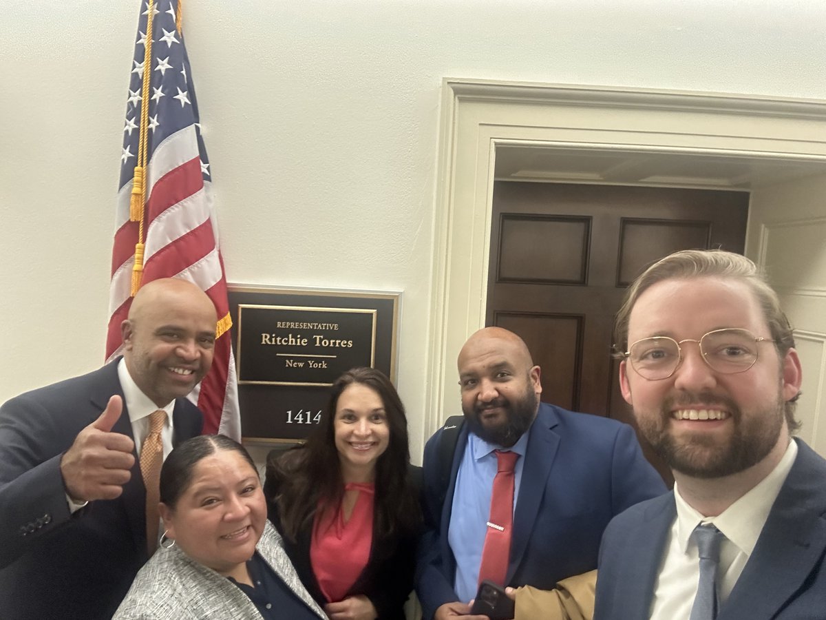 NYCHousing's tweet photo. Our final meeting of the day was catching up w/ @RitchieTorres, where we briefed him on our Congressional legislative agenda – notably our advocacy to pass the #AffordableHousing Credit Improvement Act – that will significantly expand our production of more affordable housing! https://t.co/CE9WUUqj5t