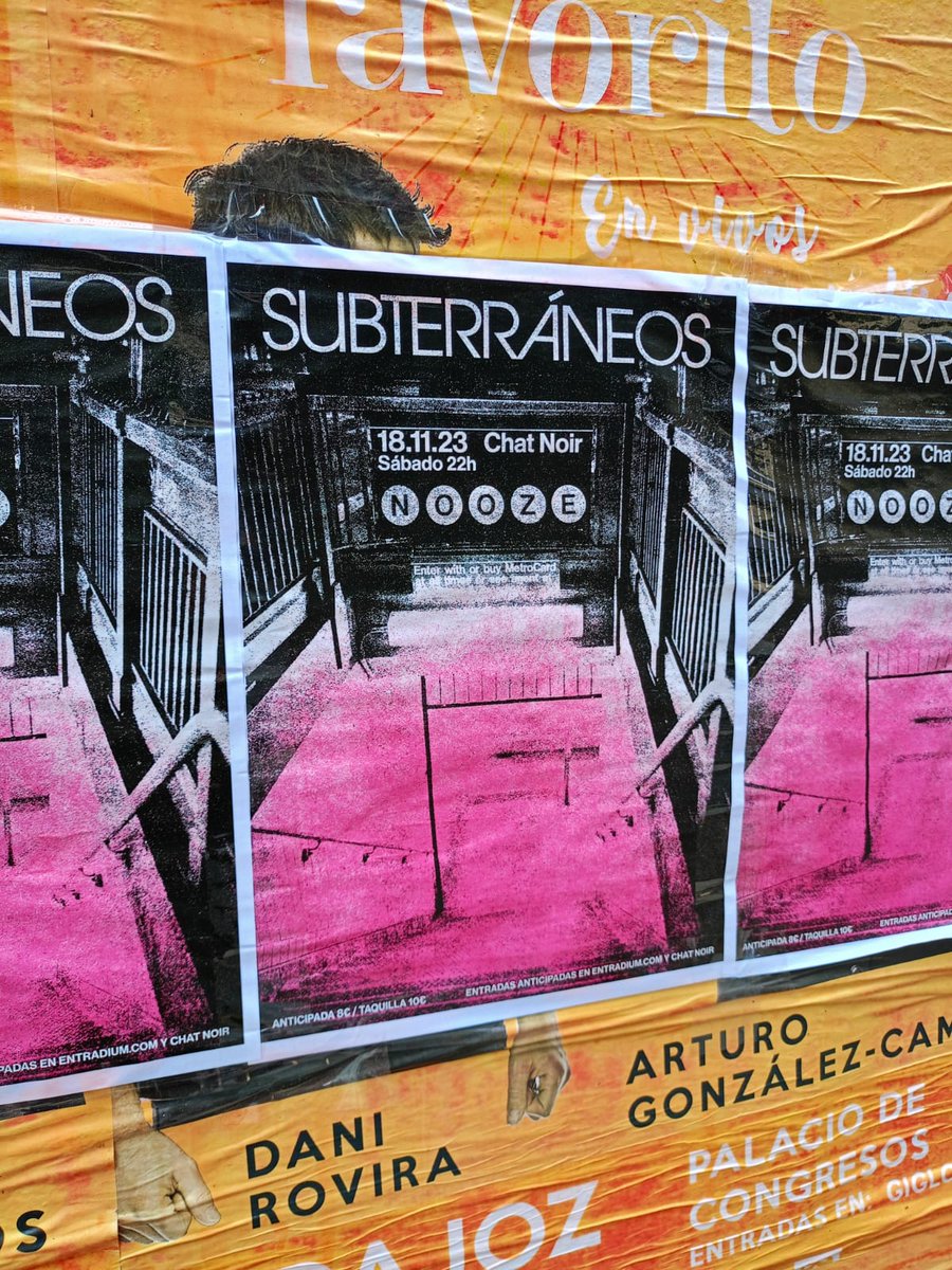 Eh! Bájate en nuestra parada el sábado 18 de noviembre. 🚇 En <a href="/ChatNoirBadajoz/">CHAT NOIR</a>  Anticipadas: entradium.com/events/subterr…