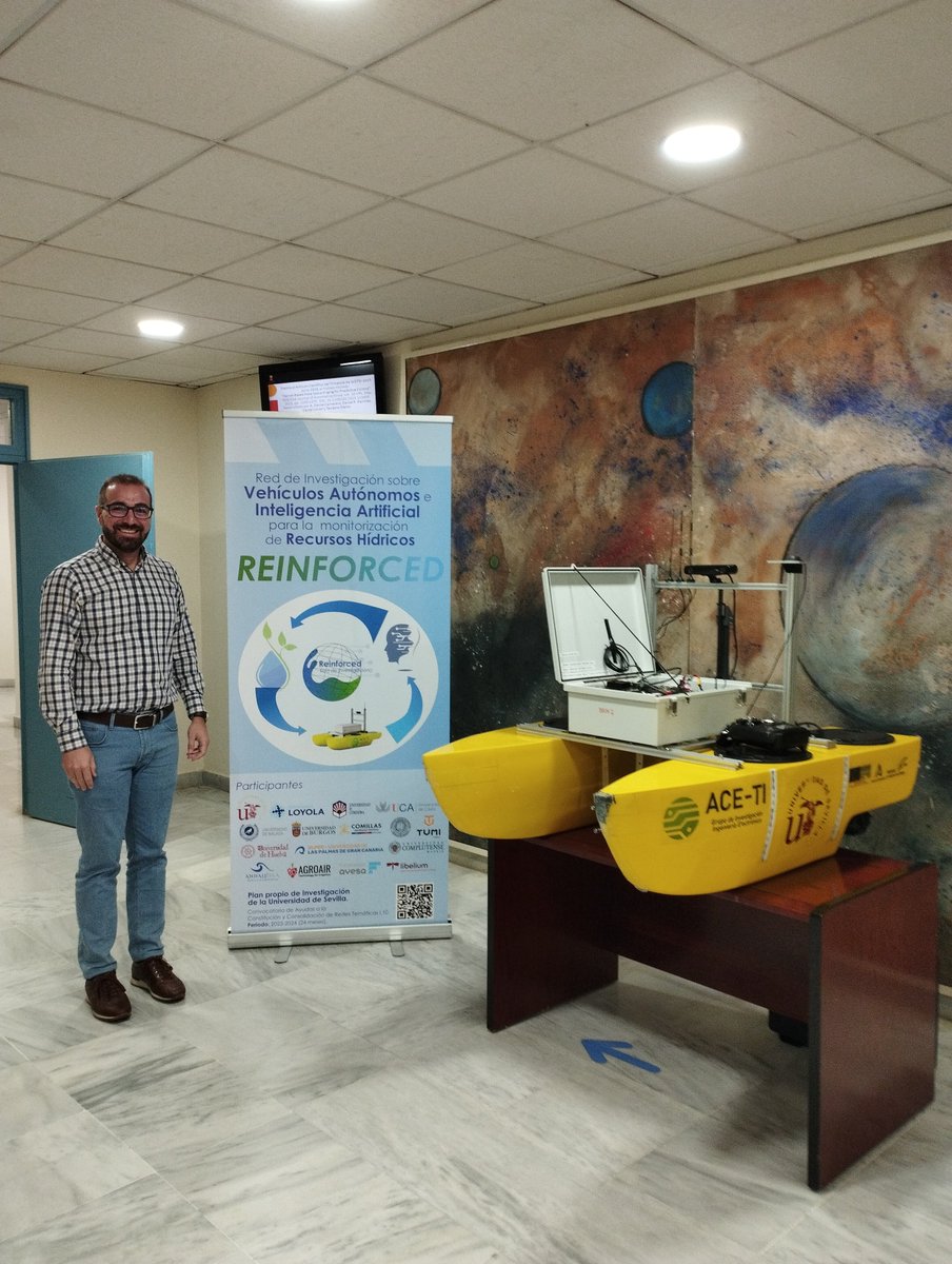juanboubeta's tweet photo. 👋Muchas gracias, @Dany503, por liderar la #Red de #Investigación sobre #AutonomousVehicles e #InteligenciaArtificial para la Monitorización de Recursos Hídricos (#REINFORCED): Tecnología en Acción, y por la excelente organización de este evento en @ETSIngenieria de @unisevilla https://t.co/U2Yr7cFI2X