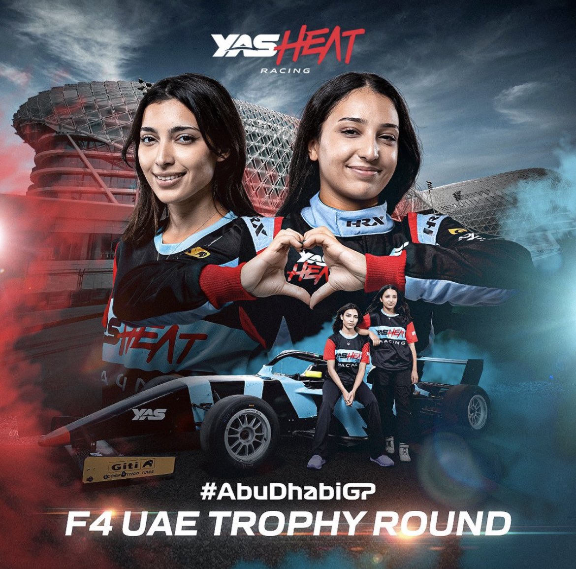 AMNA AND HAMDA ARE BACK IN ACTION 💥 @Amna_Alqubaisii and @HamdaalqubaisiO will race for @YASHeatRacing in the F4 UAE Championship Trophy Round 🏆⚡️ This sister duo impressed all of in @f1academy—we can’t wait to see what they can do! 🤩 📸: Yas Heat Racing #WomeninMotorsport