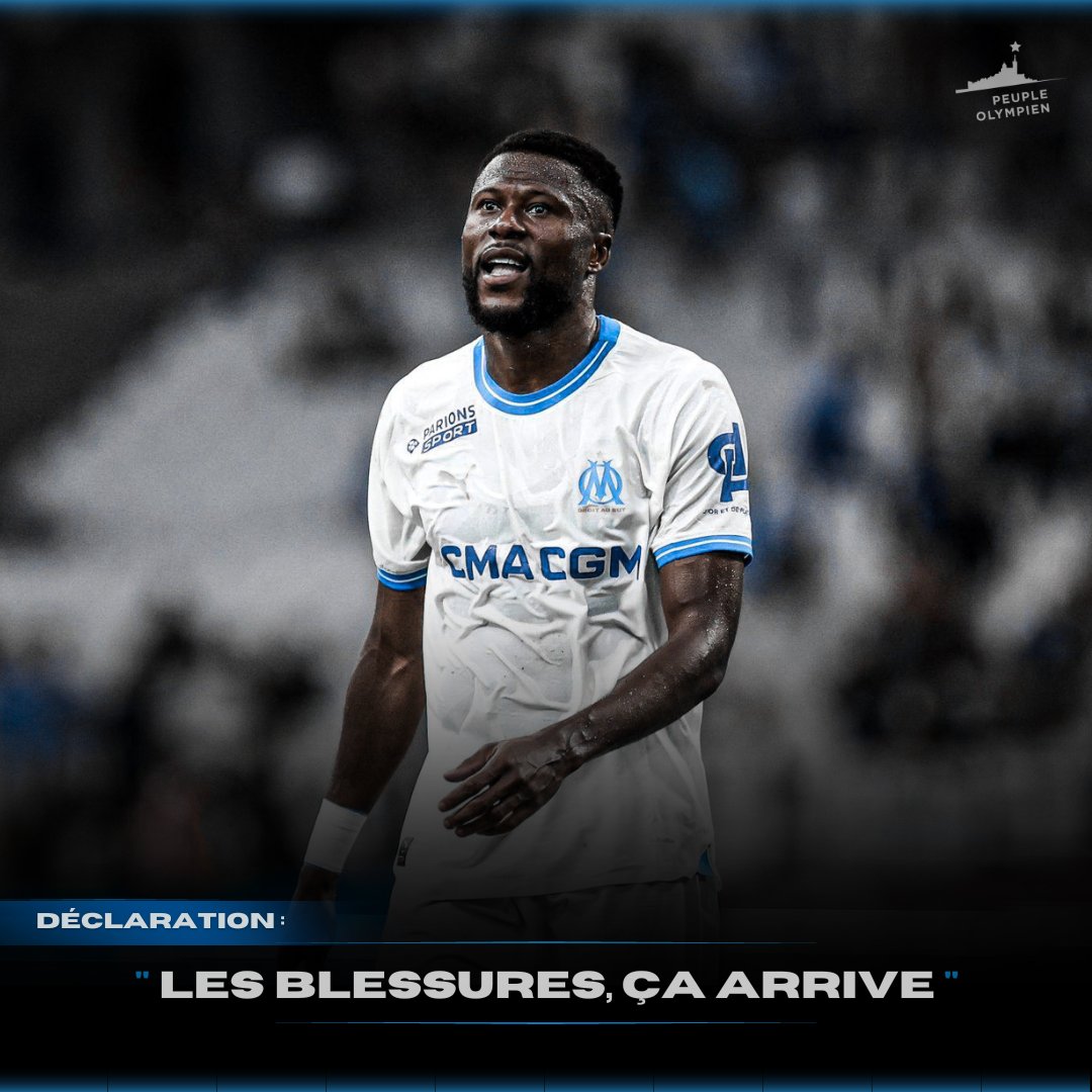 💬 Chancel Mbemba : « Rongier et Aubameyang ce sont des joueurs très importants dans le groupe. Les blessures, ça arrive. On a besoin de combat. Le plus important c'est le groupe. On est d'abord là pour défendre le drapeau de l'#OM. » Conf' de presse | #TeamOM #AEKOM