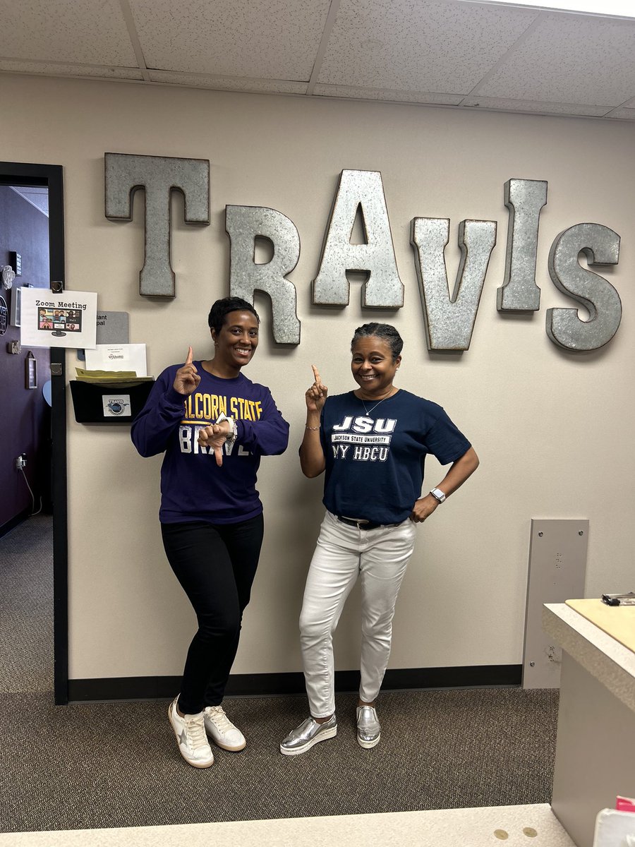 It was a wonderful experience being a guest administrator at Travis ES. I actively took part in College Day and conducted calibration walks with my SWAC sister and colleague. It was a fantastic day! #GuestAdministrator #CollegeDay #SWAC <a href="/DrJonMaxwell/">Jon Maxwell, Ph.D.</a> <a href="/brave_nikki/">Nikki Walker, M. Ed.</a>