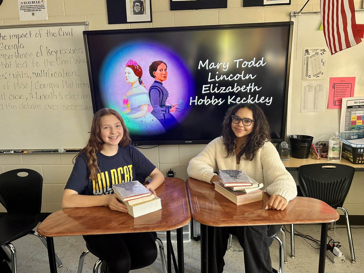 These two ladies will be represented by these two ladies in the coming weeks! Stay tuned! #firesideconvos @ECMSprincipal @GAMiddleLevel @ARTwithJessica @M_Mohorn @PowderSpringsES @Cobb_SS @cltalmage @mandertons