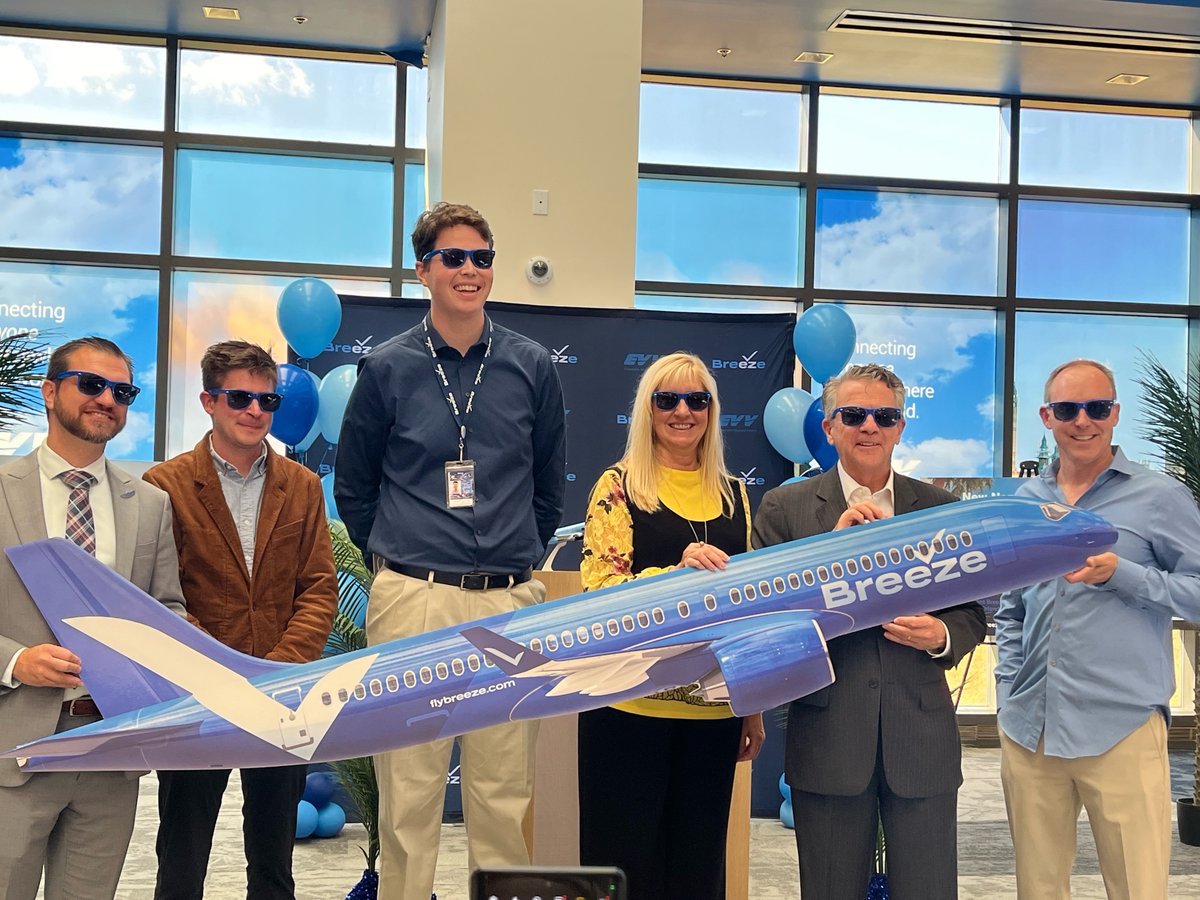 Glad my staff could help welcome Breeze Airways to  Evansville, its first city in Indiana. Good news for Hoosier air travelers.