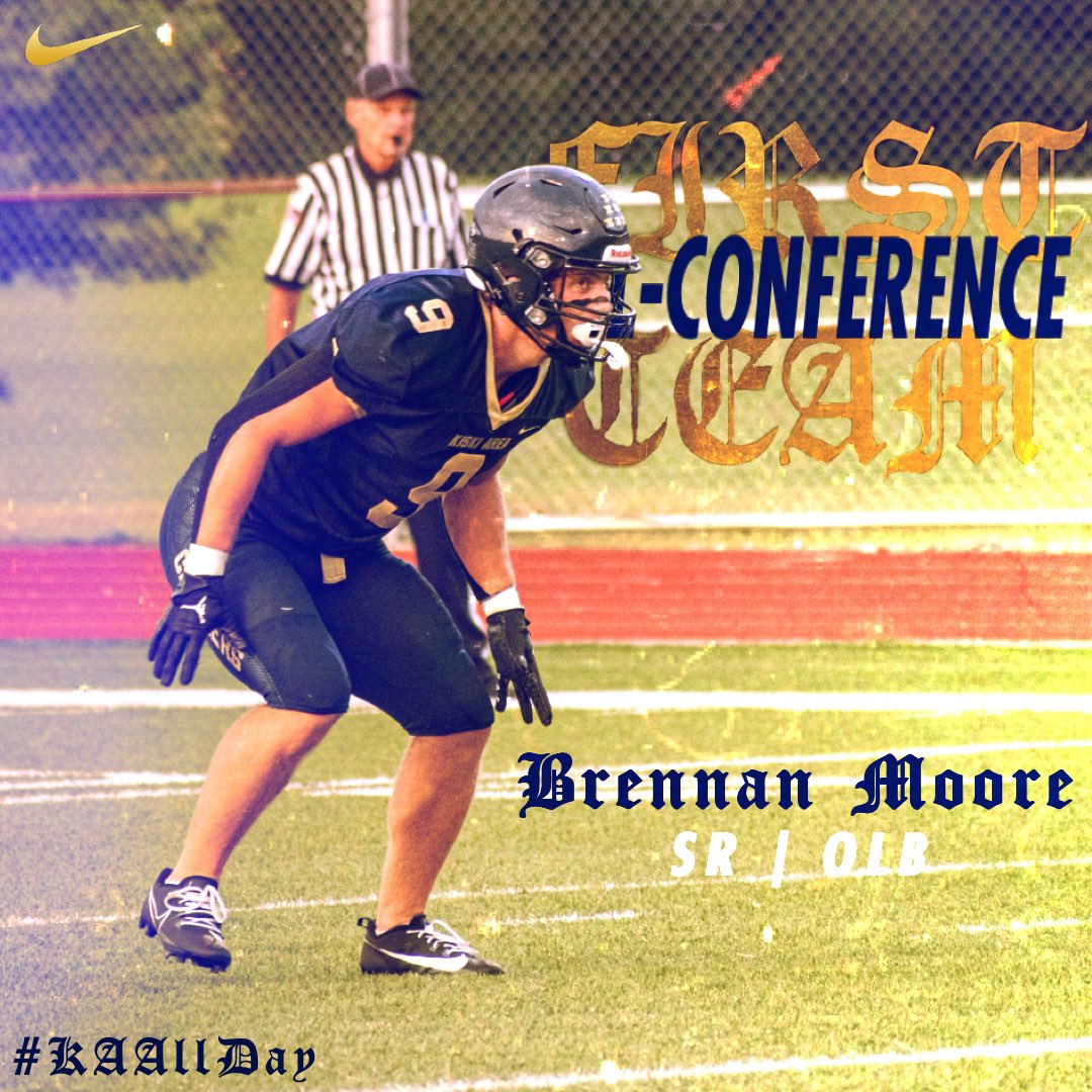 Blessed to be named First Team All-Conference at OLB! <a href="/kiskifootball/">Kiski Area Football</a>