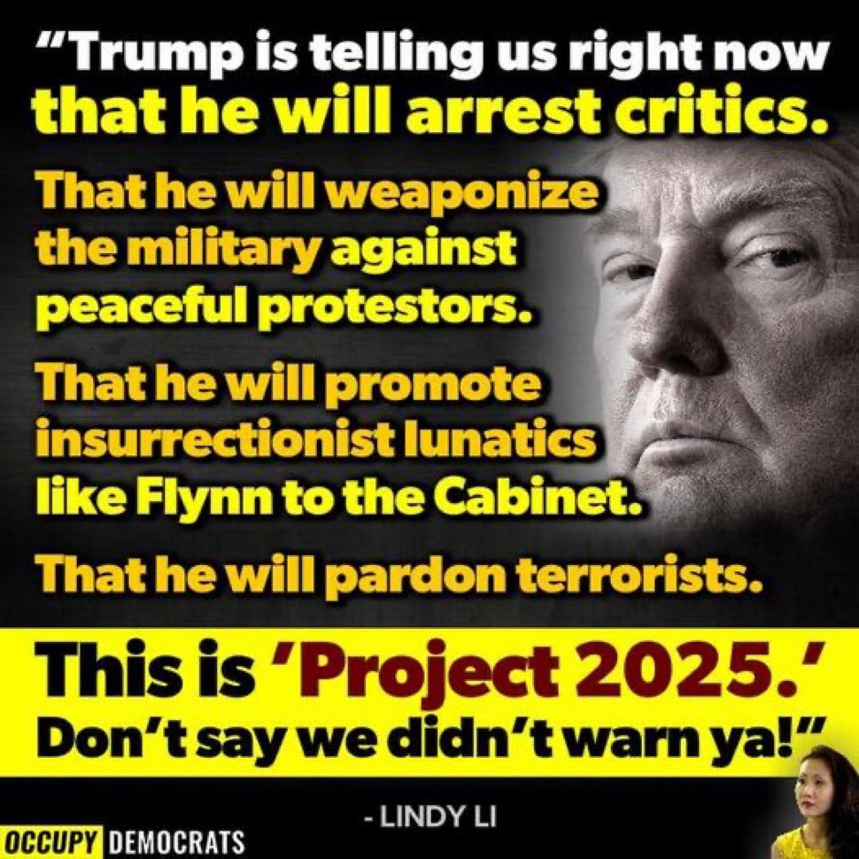NBPT_John's tweet photo. Democracy will be obliterated. trump will instruct MAGA mobs to roam city streets to ensure that his version of law and order is carried out.

Real law enforcement be damned.

They will be his foot soldiers. And they will be more emboldened than ever. 

They will be instructed to incite chaos and violence against anyone who dares criticize, challenge, or condemn. 

trump has shown his hand. 

We can’t let him play it   #FreshResists