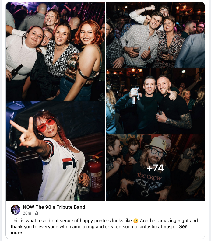 NowThe90sBand's tweet photo. Pics from our show in @belfastempire last Saturday (4th Nov) are now up on our Facebook page :) https://t.co/6UsUapOW0E https://t.co/yCLFLorvsa