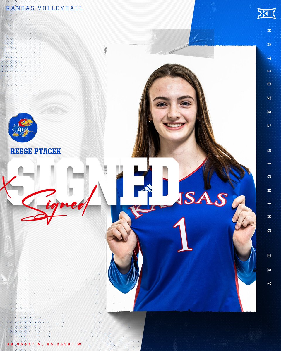 KUVolleyball's tweet photo. 𝙊𝙪𝙧 𝙒𝙞𝙨𝙘𝙤𝙣𝙨𝙞𝙣 𝙜𝙞𝙧𝙡 🫶

Welcome to KU, Reese ‼️✍️ 

#RockChalk | @PtacekReese https://t.co/U625Sdb7mv