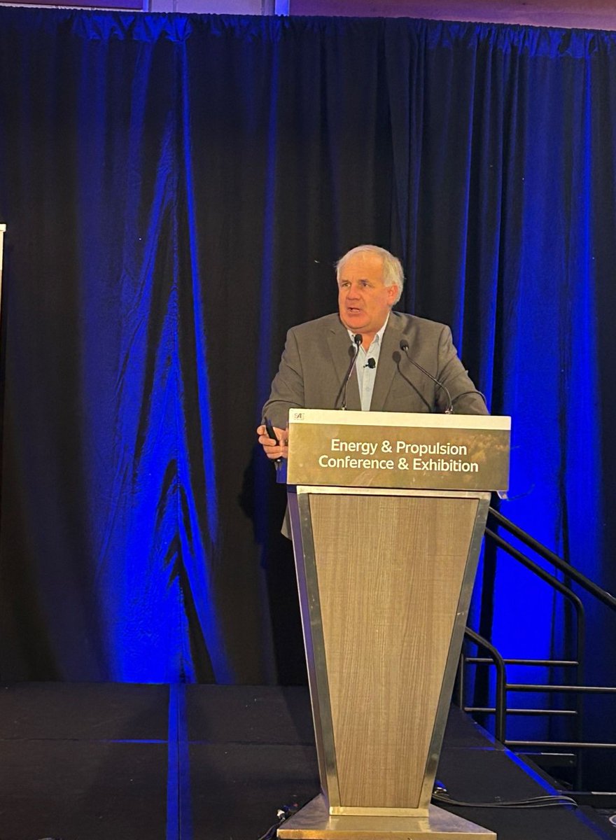 SAEIntl's tweet photo. SAE's Energy and Propulsion Conference and Exhibition is still underway! Don Hillebrand, @ENERGY, kicked off Day 2 with this morning's keynote on Transportation Decarbonization Plans. See everyone tomorrow for Day 3! #EPC23 https://t.co/zweYpTk9Td