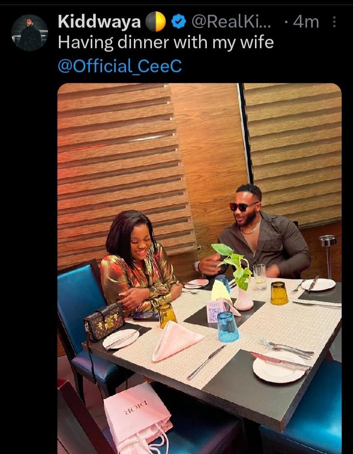 colby_fr's tweet image. #Haters : Cynthia is not a Woman any guy would like to associate with, all the Male housemates don&apos;t want her.

#Kiddwaya : I&apos;m outcha here having dinner with my Wife #Ceec 

Me :  Children of anger oya come and drop your tears here.😂🤣👀