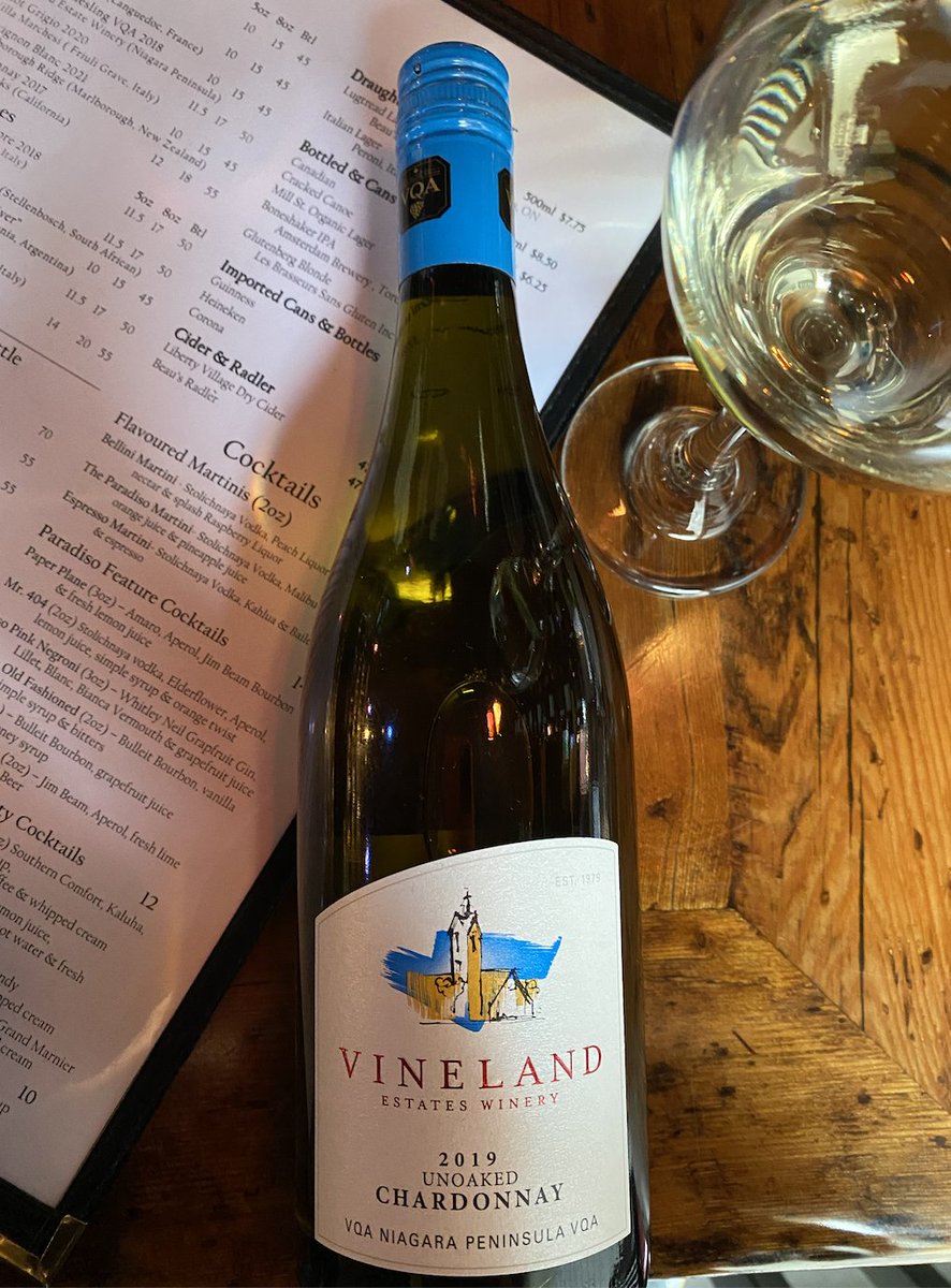 We are proud to carry a selection of <a href="/vinelandestates/">Vineland Estates Winery</a> wines!

The exact wines available vary by location, inventory, and season🍷 Come on in to see what's pouring!

Psst! We have 1/2 off bottles of wine - Wednesdays only! Available in-house only @OakvilleDowntown <a href="/DTBurlingtonON/">Downtown Burlington</a>