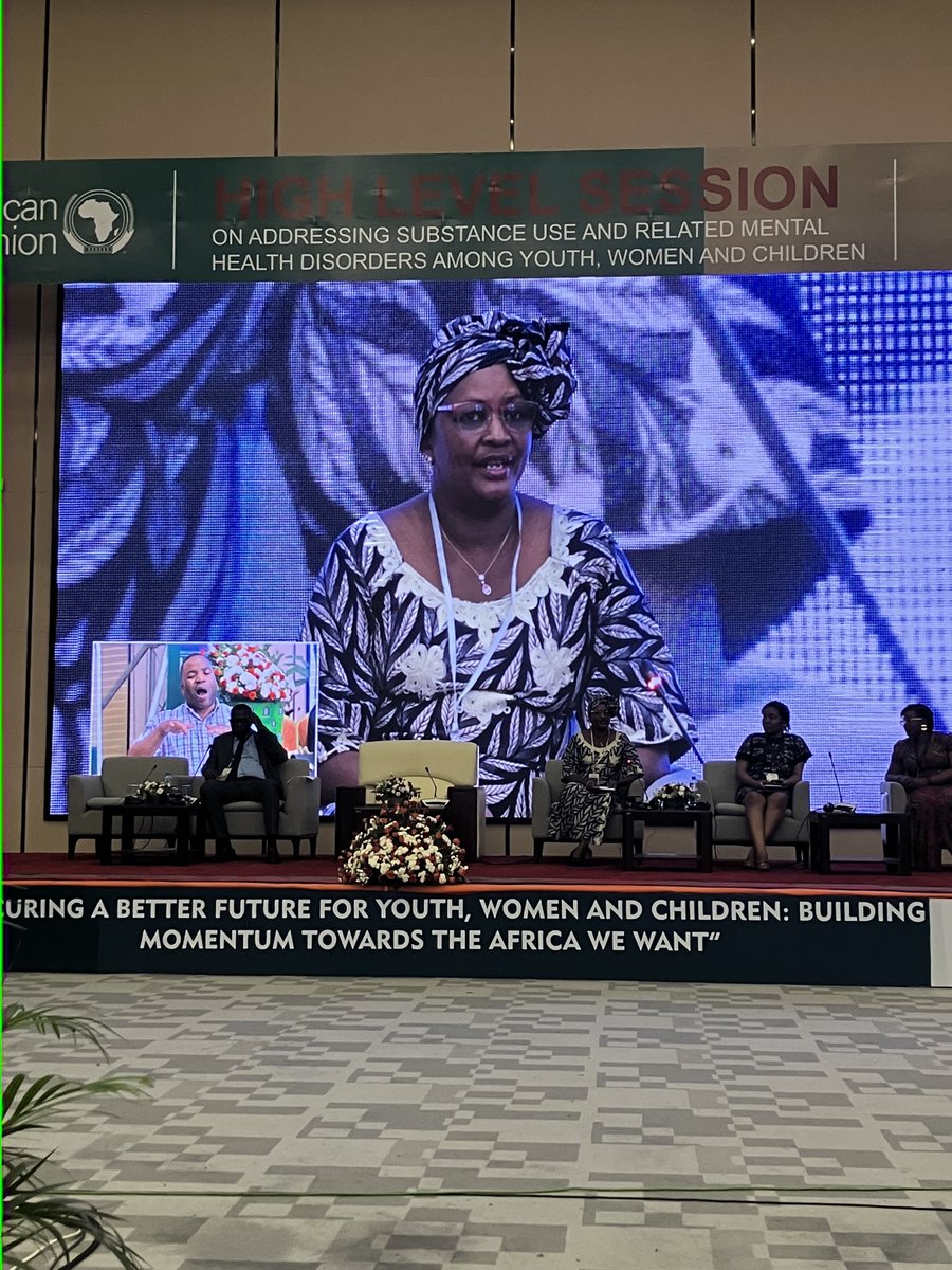 UNODC_ROSAF's tweet photo. Ms Ann Mathu Vice Chairperson NACADA Kenya "Addiction is shame based. Women in leadership must reach out to other women struggling with addiction."  @_AfricanUnion High Level Session on Addressing Substance Use &amp; Related Mental Health Disorders Lusaka Zambia Nov 8 2023. https://t.co/DdspcrN56I