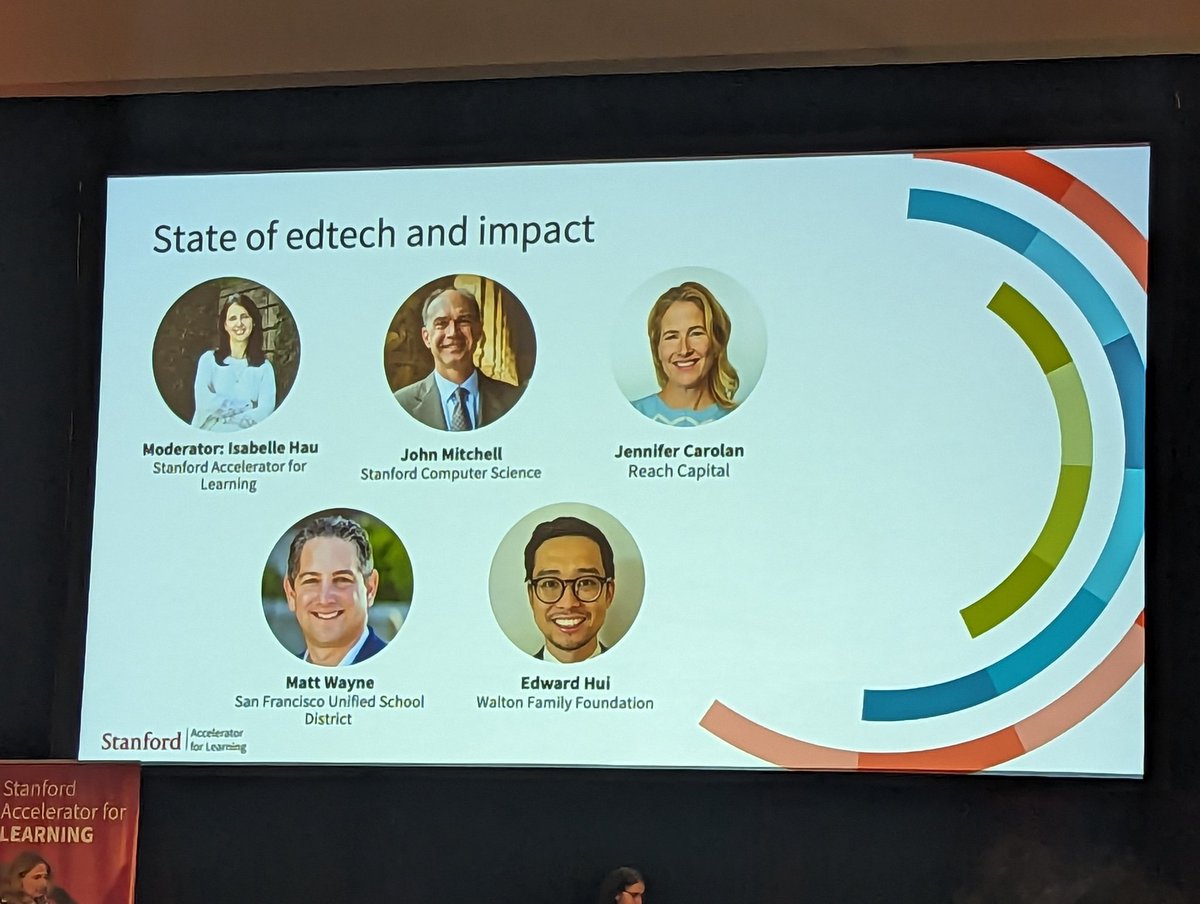 At the <a href="/StanfordEd/">Stanford Graduate School of Education</a> AI and Ed Tech Accelerator conference. The state of EdTech. Will be interesting to see how the day goes.