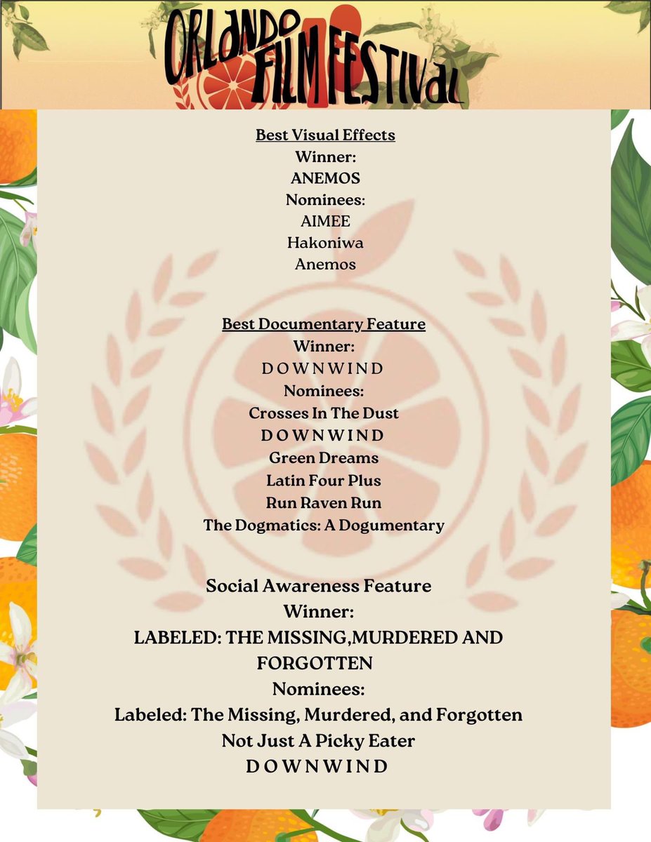 Labeled: The Missing, Murdered and Forgotten won Best Social Awareness Feature at <a href="/OrlandoFilmFest/">Orlando Film Fest</a>. We are so honoured for this recognition!

#LabeledDoc #MMIWG #yeg