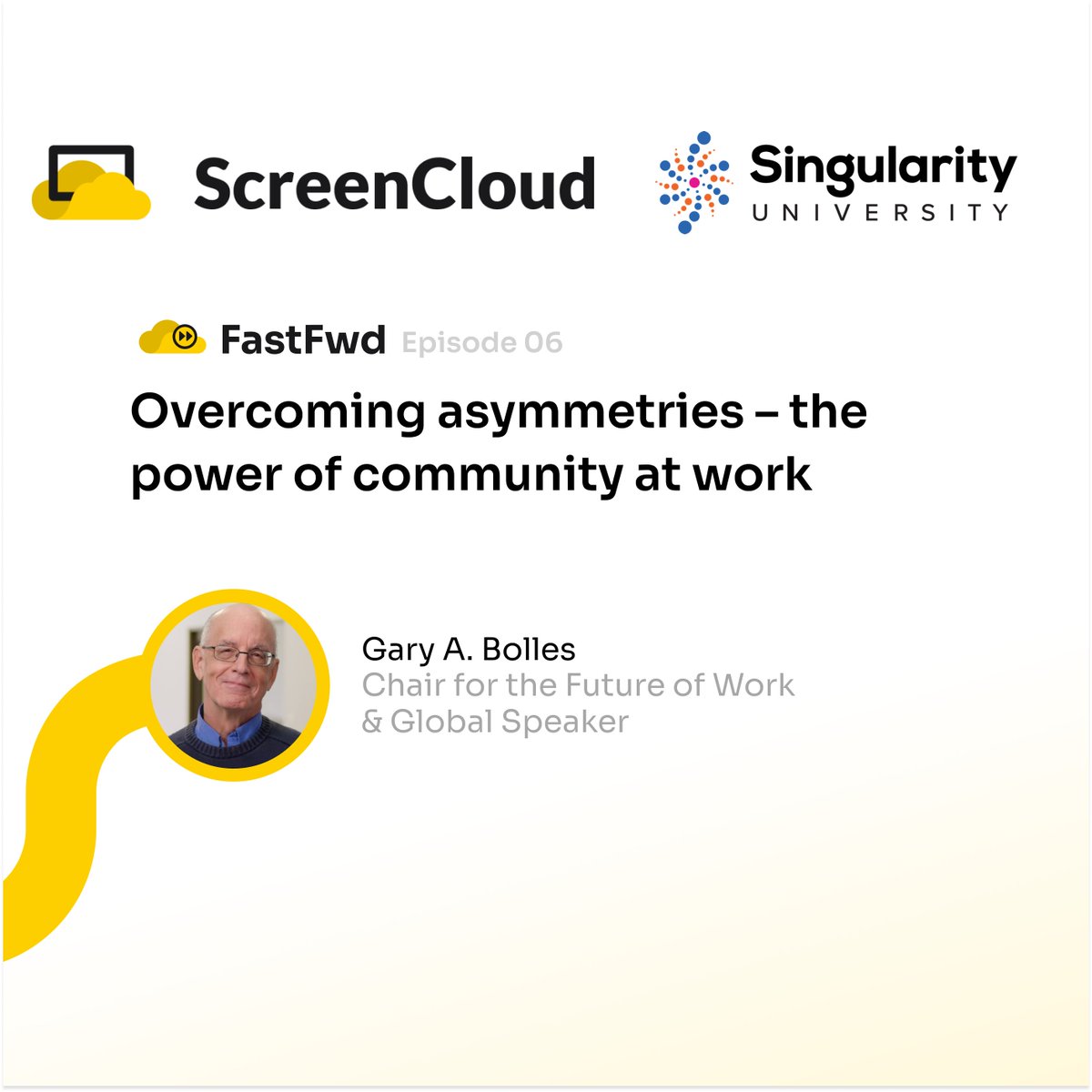 screencloud's tweet photo. In the latest episode of #FastFWD, guest @gbolles goes over the historical impact of automation on work, and most importantly: how to shift towards a more human-centric work environment.

Concerned about the frontline #employeeexperience? Listen below.

#Workplace #HR https://t.co/buoF2o4ZwG
