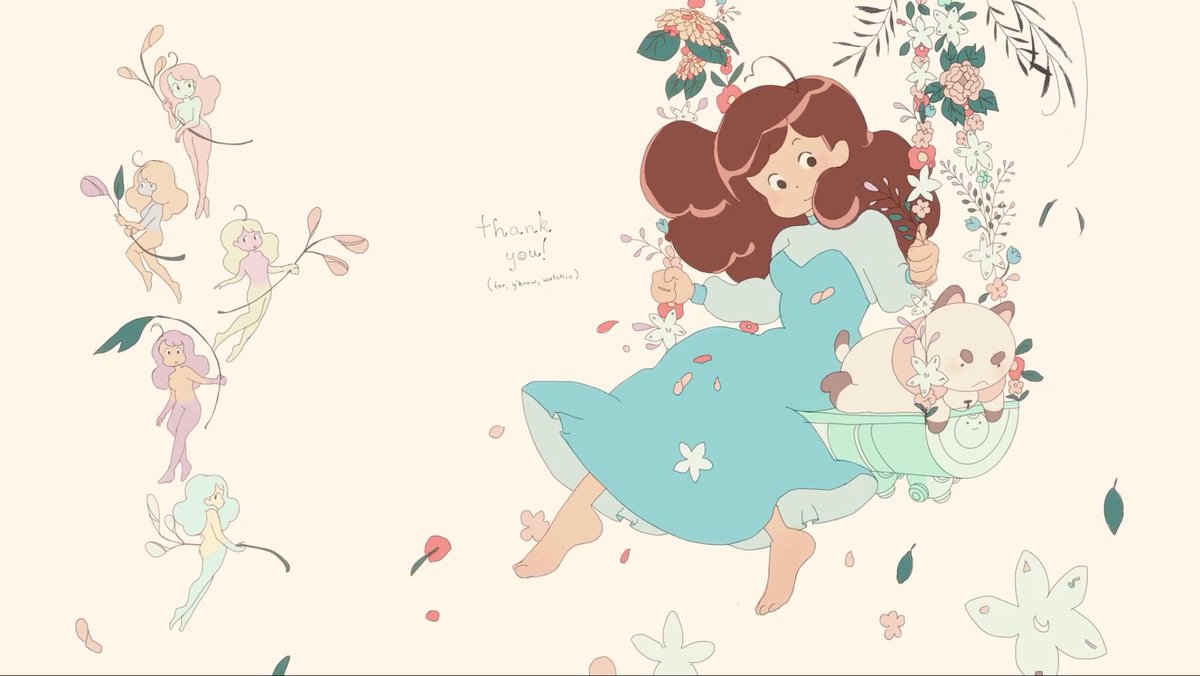 BEEPEECAT's tweet photo. Here’s this wallpaper from the final episode of Bee and PuppyCat on Netflix! Please enjoy this heartfelt thank you and the beautiful imagery! https://t.co/K1kW2KiVJM
