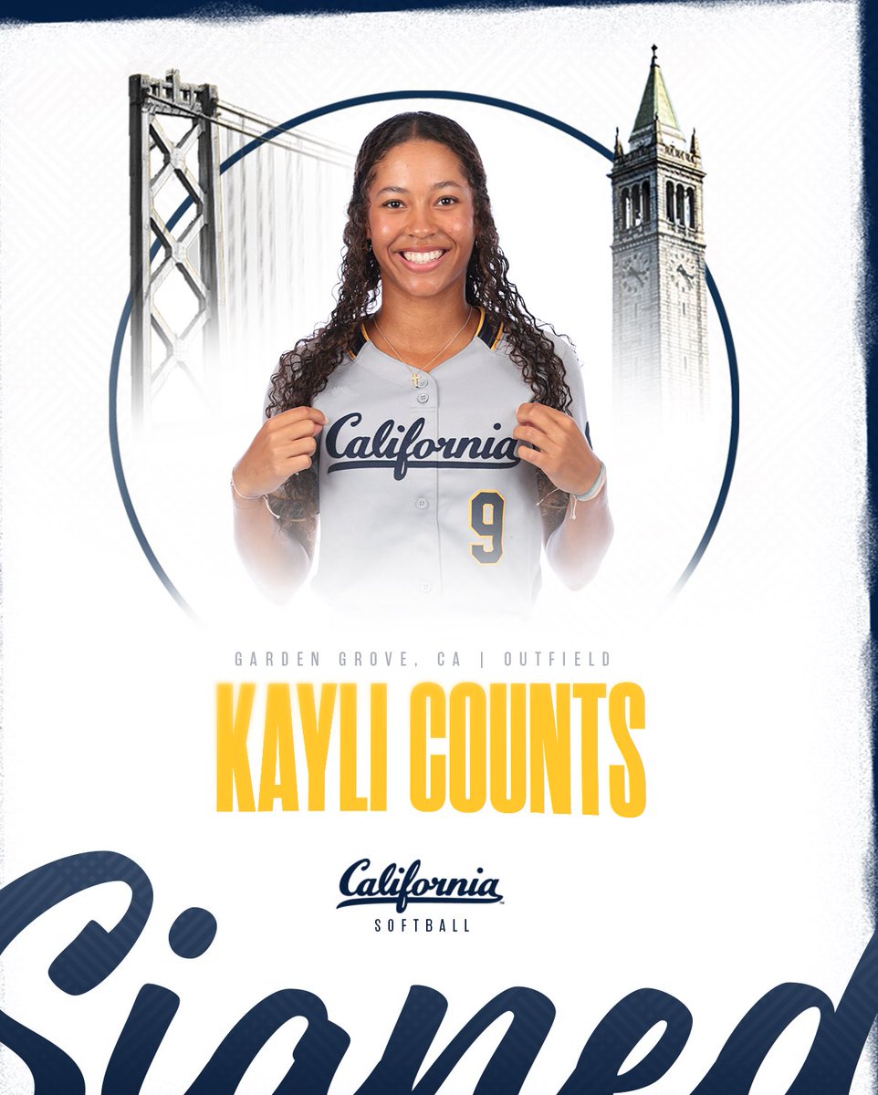 Cal Softball (@calsb) on Twitter photo ππππ£ππ βοΈ
Welcome to the #CalFamily, <a href="/kcounts9/">Kayli Counts</a>!
x OF
x Garden Grove, Calif.
x Pacifica HS
#GoBears ππππ£ππ βοΈ
Welcome to the #CalFamily, <a href="/kcounts9/">Kayli Counts</a>!
x OF
x Garden Grove, Calif.
x Pacifica HS
#GoBears