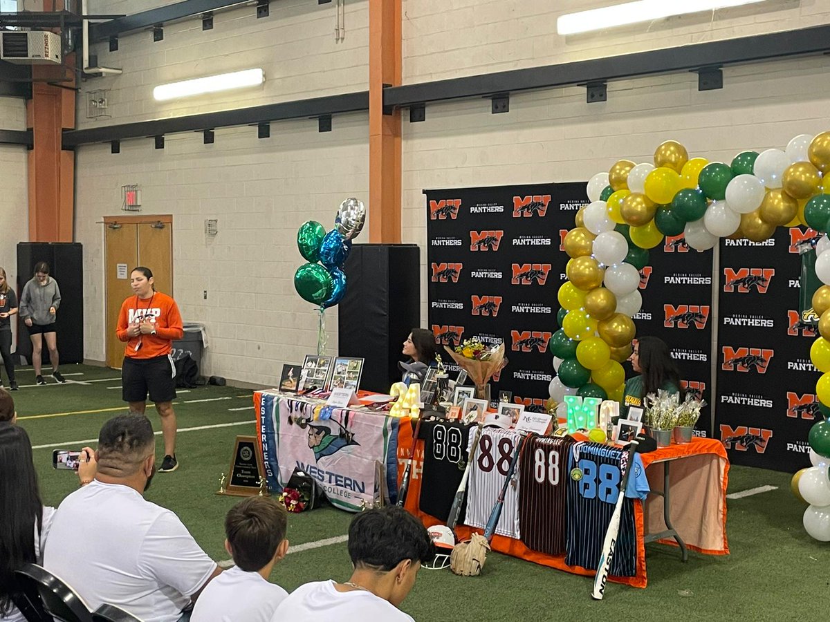 SoftballMedina's tweet photo. Congratulations to Lady Panther, Aubrey Dominguez, on her recent signing. She will continue her academic and athletic career at Midland College. 

We are very proud of your accomplishment! https://t.co/JMdXqvVlbC