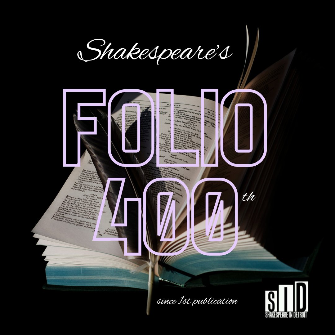 ShakesintheD's tweet photo. Share your first memory of #Shakespeare with us in the comments in celebration of this day that changed literature, theatre, and pop culture as we know it.

#Folio400 #shakespearesfirstfolio #400anniversary #Shakespeare #theater #theatre #books #education #history #popculture https://t.co/gB8p8xvp69