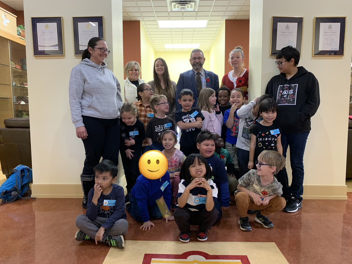 Today was round two of Mrs. Arnott’s Kindergartener’s from <a href="/StPaulSpirit/">St. Paul School</a> visiting us at the St. Basil Education Centre. More books were read, tours were taken and the kids got a chance to get cozy in Superintendent <a href="/KenSampson1/">Ken Sampson</a>’s personal office chair.
#IBelieveinCatholicEd #hs4
