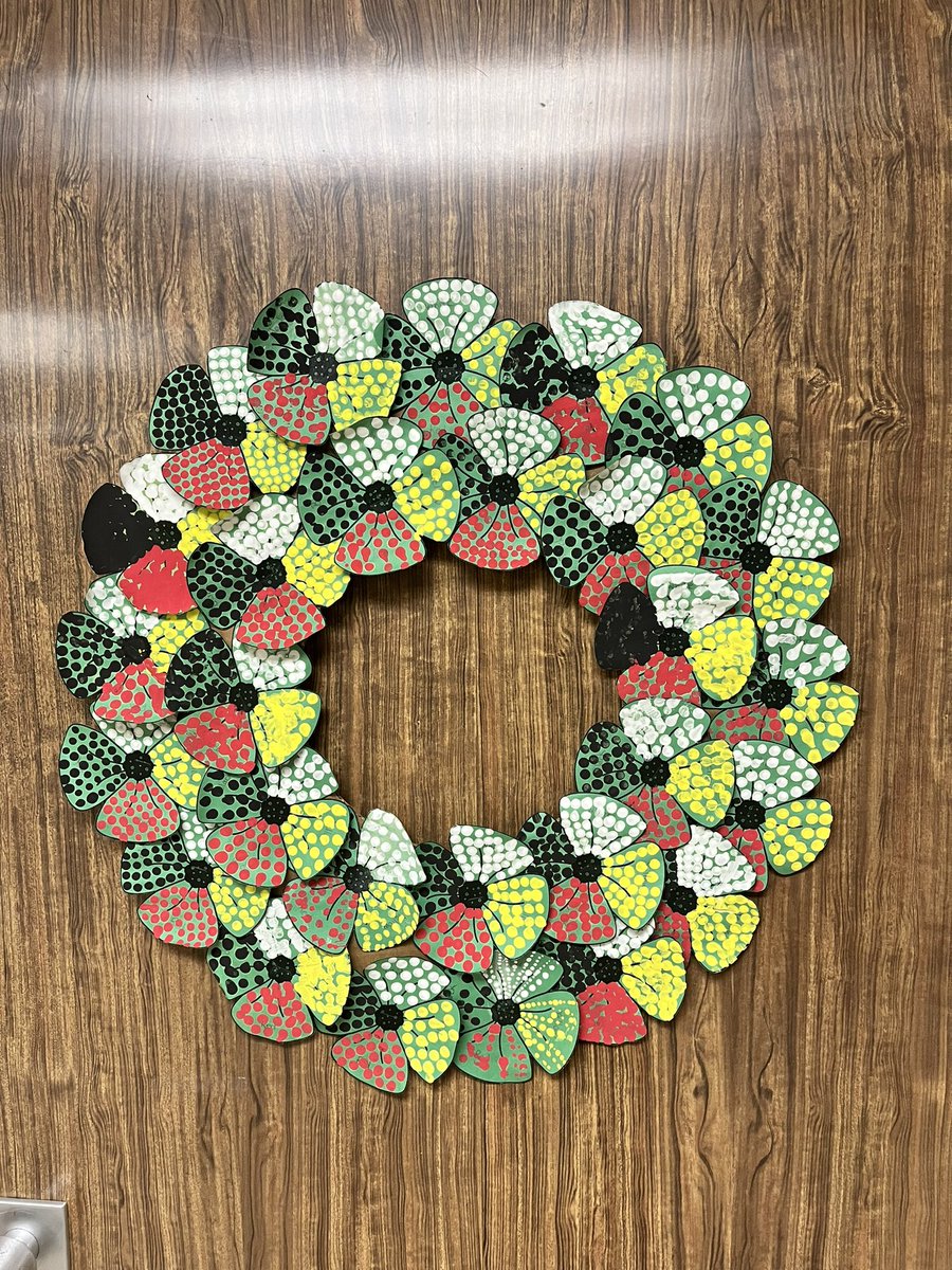 Indigenous Veterans Day examples of learning and display, gallery walk at the school.