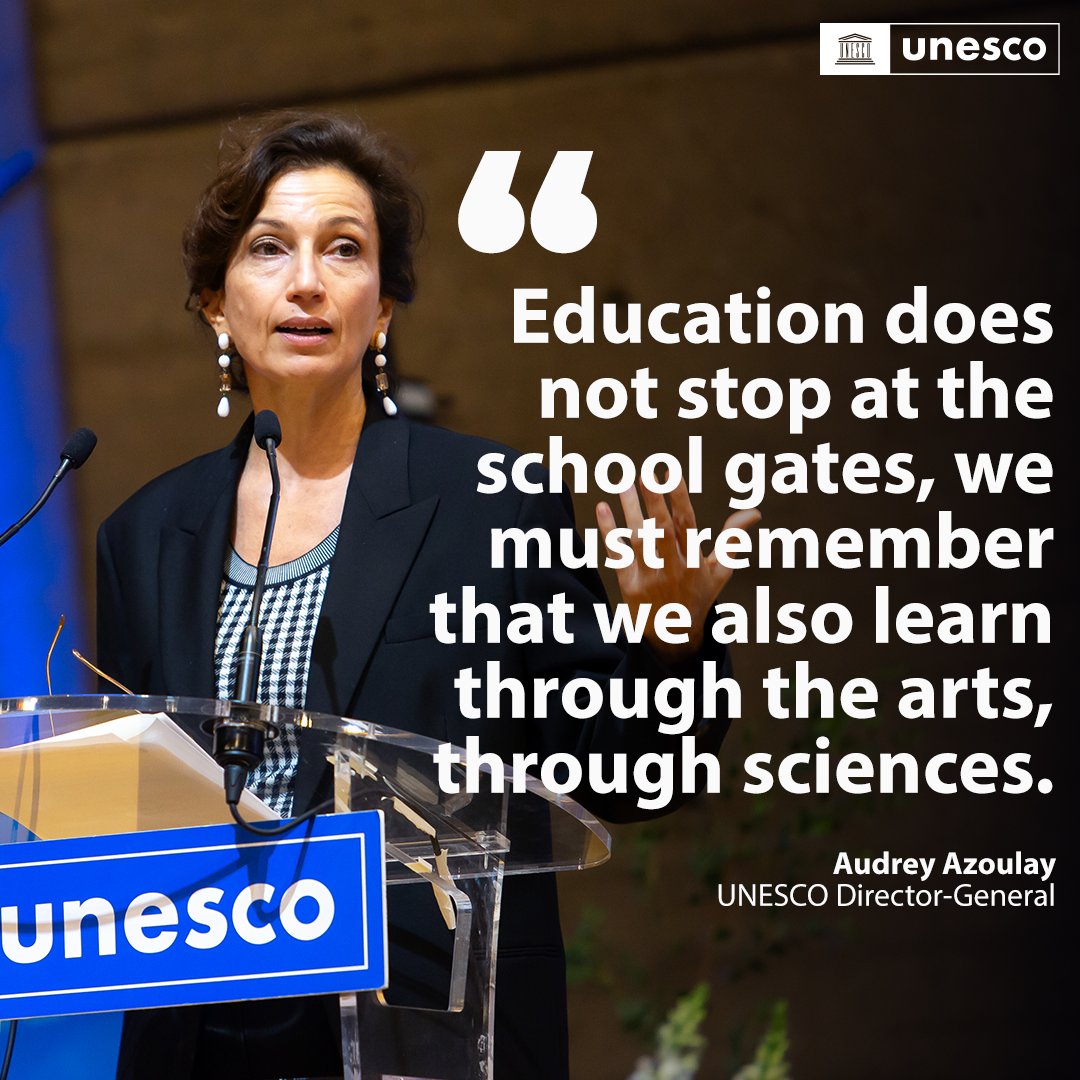 The #education we need is an education based on empathy, cognitive and socio-emotional skills, and the values of cooperation and inclusion.

#unescoGC #TransformingEducation