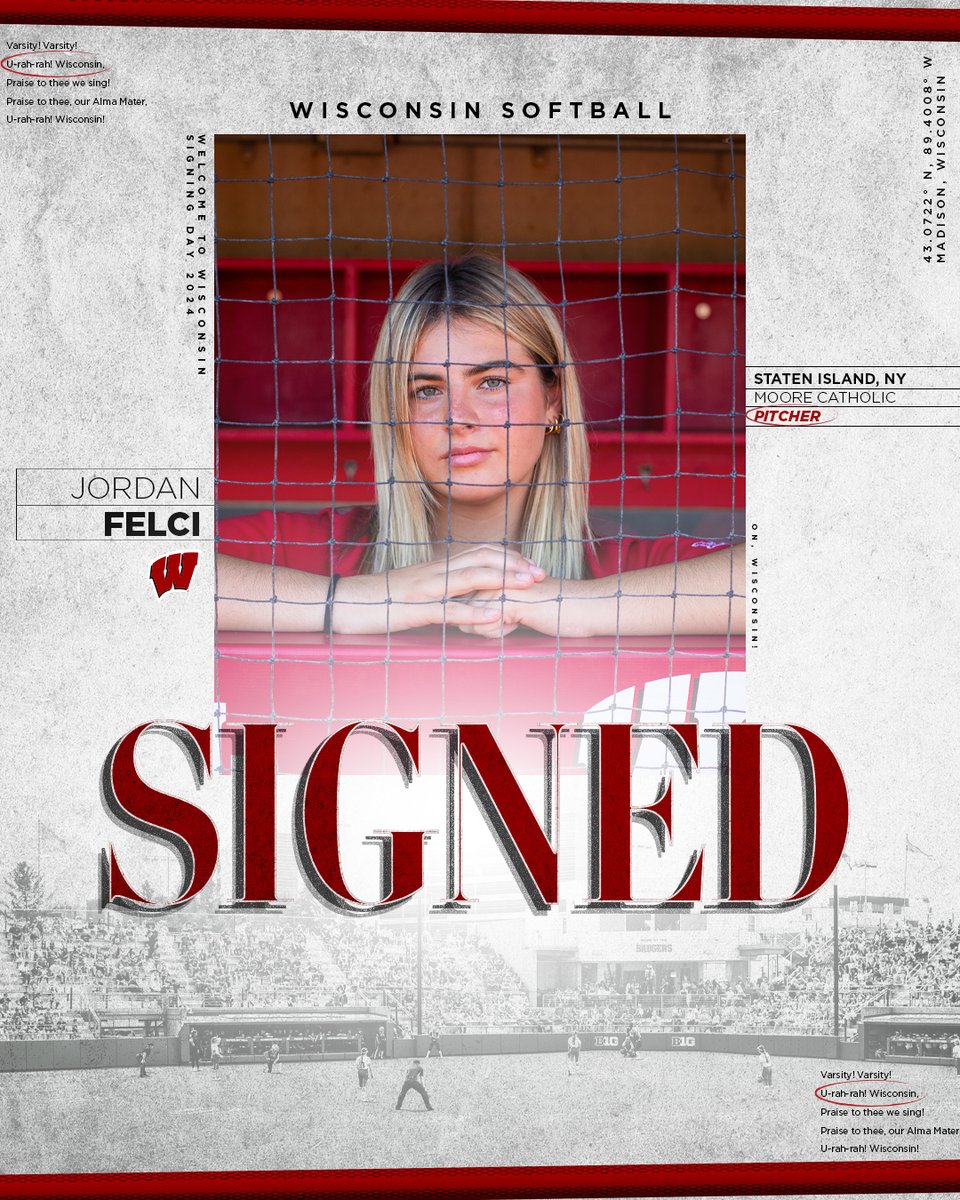 Closing out the Class of 2024 with a pitcher from the east coast!

Welcome to the Badger family, Jordan!

✍️: Jordan Felci
🥎: Pitcher
🏡: Staten Island, NY
