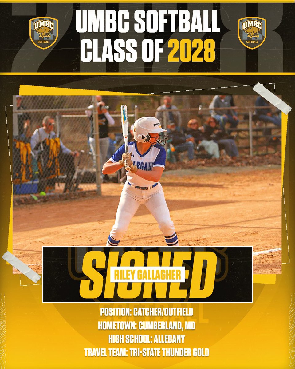 UMBCsoftball's tweet photo. Officially signed ✍🏻

Riley Gallagher @smileyriley2024 is officially a Dawg 🦮

#NationalSigningDay https://t.co/tQBRo2Ciot
