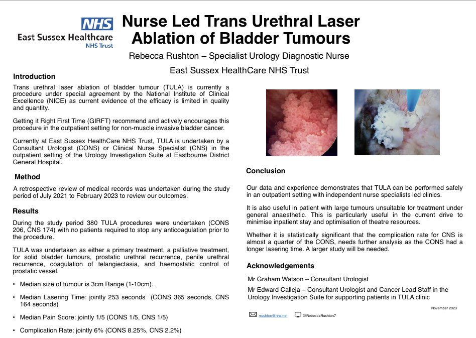 RebeccaRushton7's tweet image. #AdvancedPractice2023 conference @NHSE_WTE  so proud to represent advanced nursing practice in the Urology Department @ESHTNHS