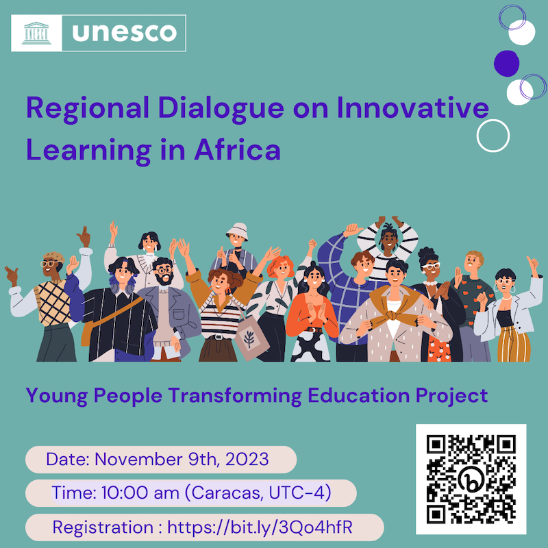 unesco_iesalc's tweet photo. 🗣️Join the Regional Dialogue on Innovative Learning in Africa and be part of the change❗️
📅 #Nov9
⏰ 10h Caracas UTC-4
➕ info and registration https://t.co/u5ykOAes1o https://t.co/zvLO2zo96b