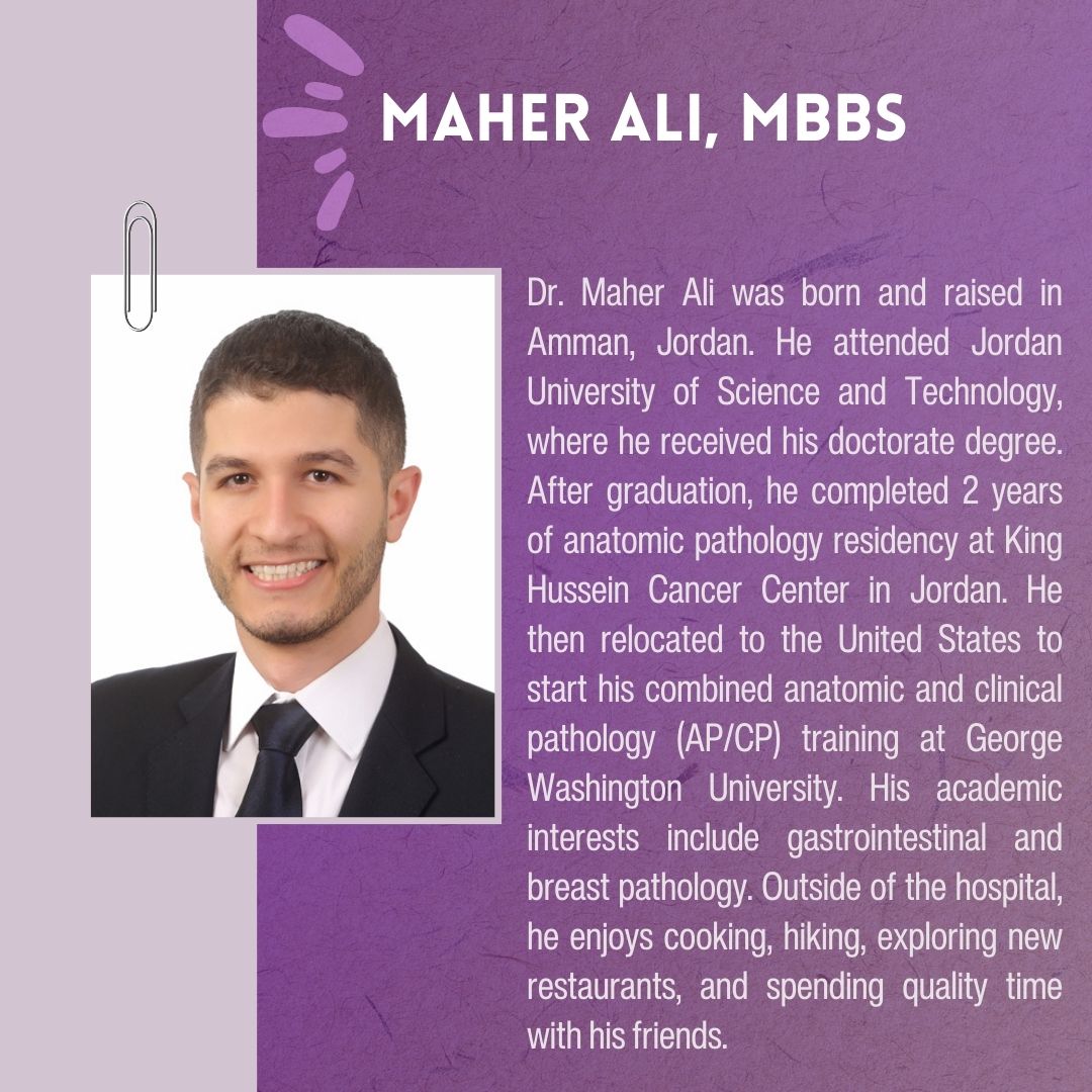 Path_SIG's tweet photo. Meet Dr. Maher Ali! He will be on our Resident's Panel THIS SATURDAY 11/11 at 2PM CST for Path_SIG's 2023 #fallsymposium Register today: https://t.co/jmYzW2uiJ7 !
#PathTwitter #PathX #pathology #Match2024 #Match2Path #Path2Path https://t.co/Cxupy149iZ