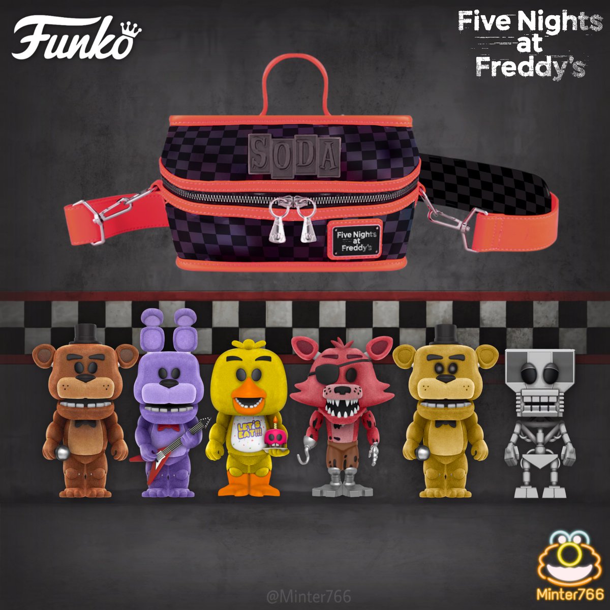 Minter766's tweet photo. Five Nights at Freddy’s Soda 6-Pack with Cooler | Funko Soda Concept. 
#FNAF #FNAFMOVIE #fivenightsatfreddys #freddyfazbear #freddyfazbearspizza #funko #funkopop #Conceptart #art https://t.co/CQmq4CN5Dm