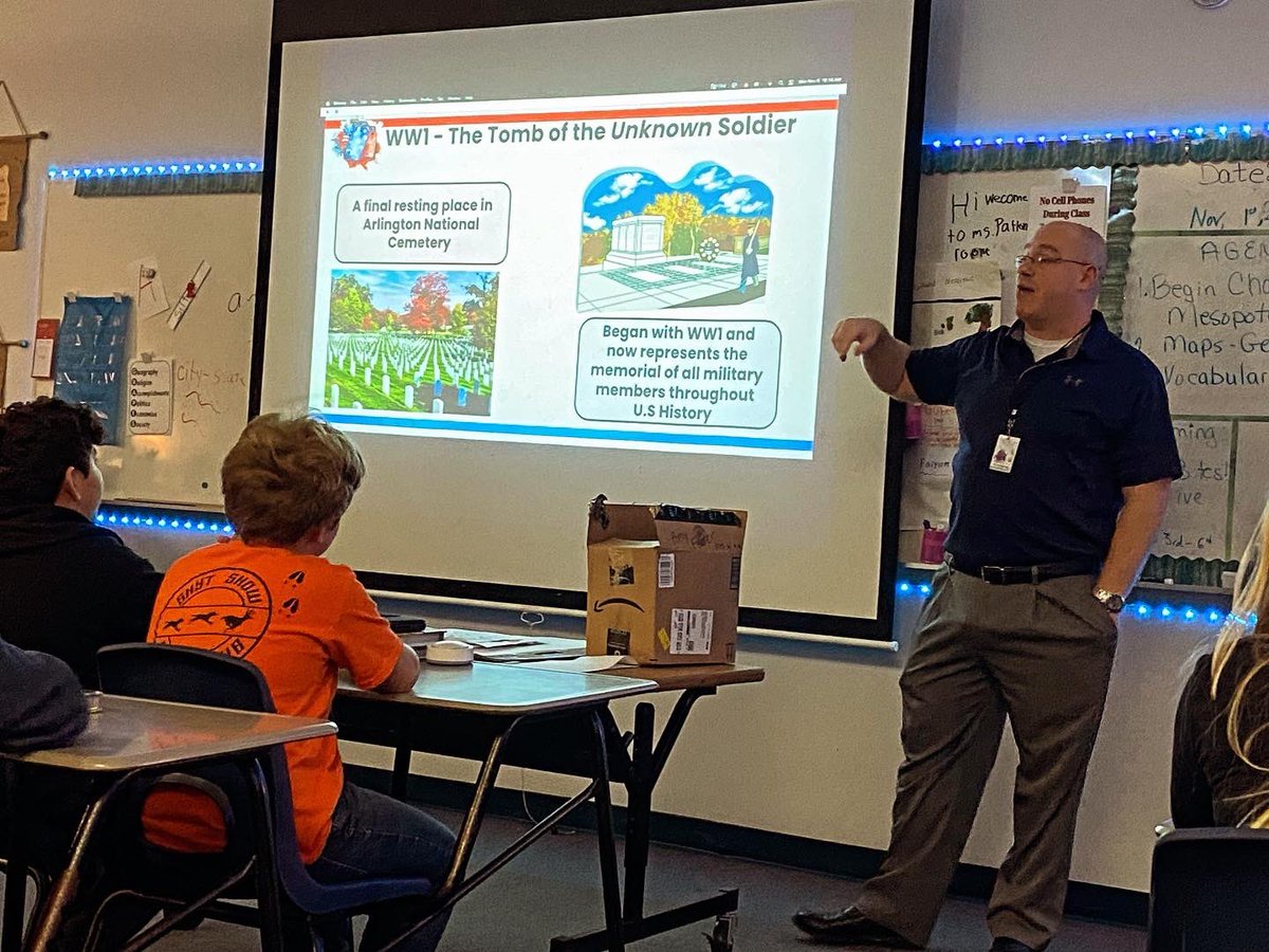 Thank you, US Army Lieutenant Colonel, Mike Connors and US Navy E5, Joe Bizzozzaro, current teacher at FPCHS, for taking the day to share the importance of Veterans Day with our history classes.  Thank you for your service and sacrifice!