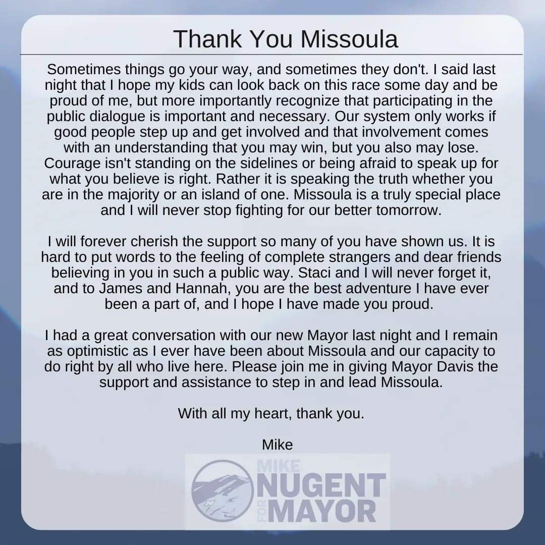 Nugent for Missoula tweet media