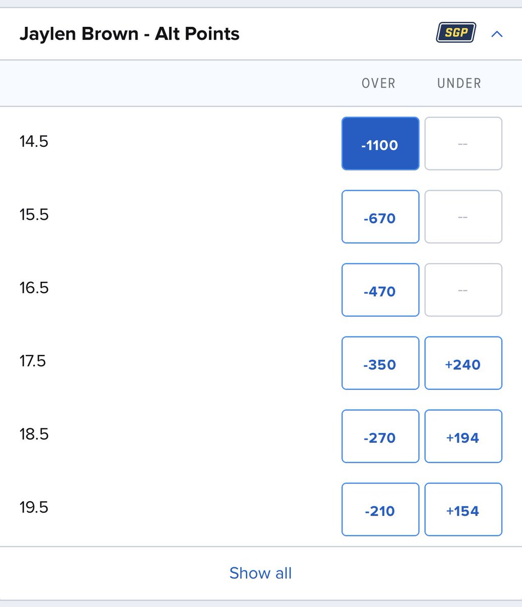 CR22CH's tweet image. Always double check for the best odds on same game parlays. I noticed this just now…#samegame #bets #nicetry