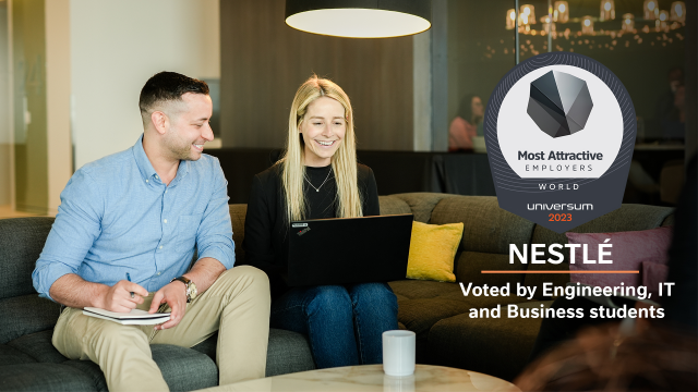 smittycol's tweet photo. So incredibly proud to work at Nestlé. Once again, we have been recognized by Universum as one of the world’s top 50 most attractive employers for IT, engineering &amp; business students!​ #emp https://t.co/mxjQujdwoM https://t.co/cKH6JHXVyA