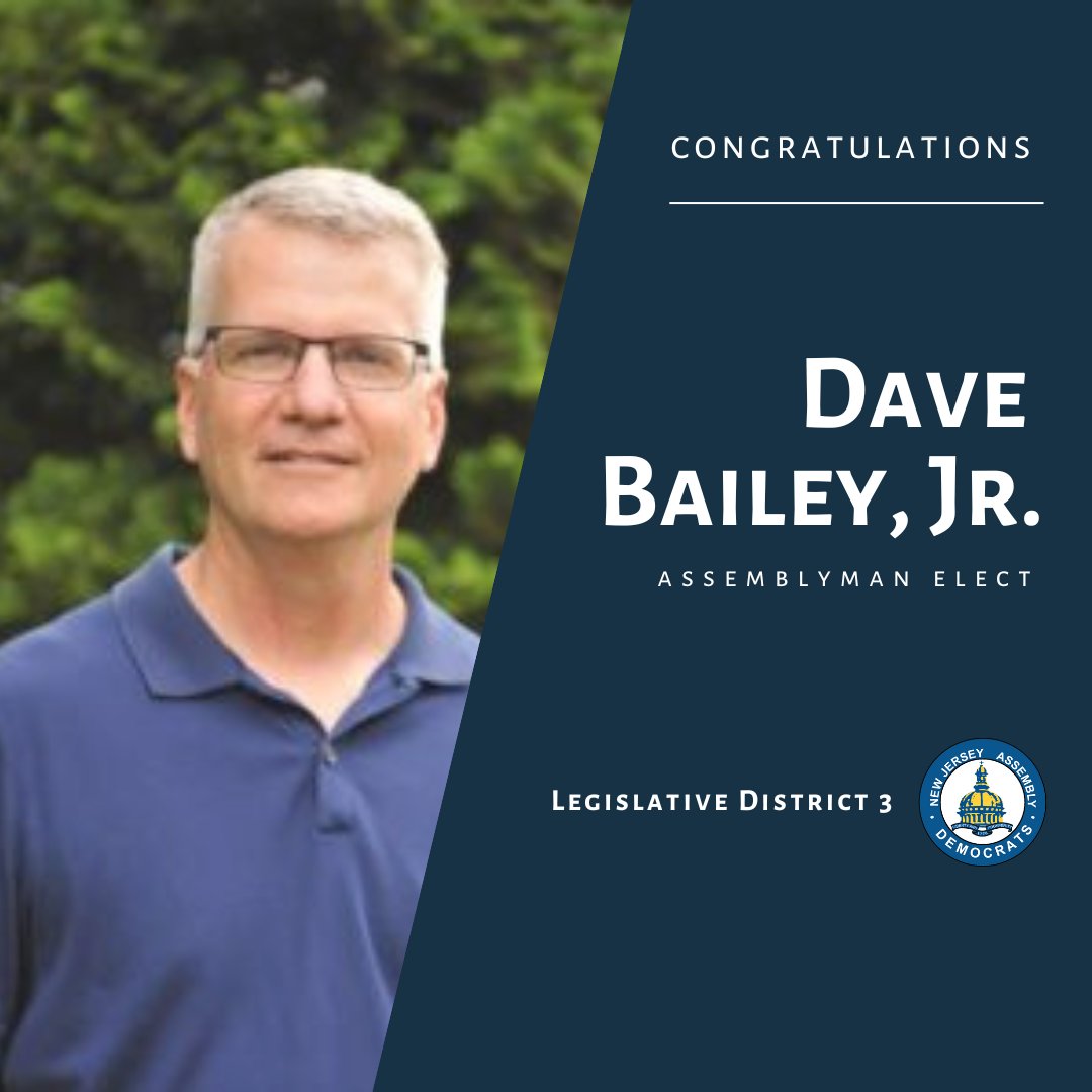 Looking forward to welcoming Dave Bailey, Jr., representing the 3rd District, to our caucus!  

#LD3 #Cumberland #Gloucester #Salem