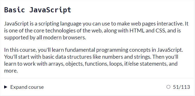 AmraniRida1's tweet photo. Day 37/100: #100DaysOfCode          
I'm still learning basic JavaScript.
#freeCodeCamp https://t.co/iqcCMpyvhD