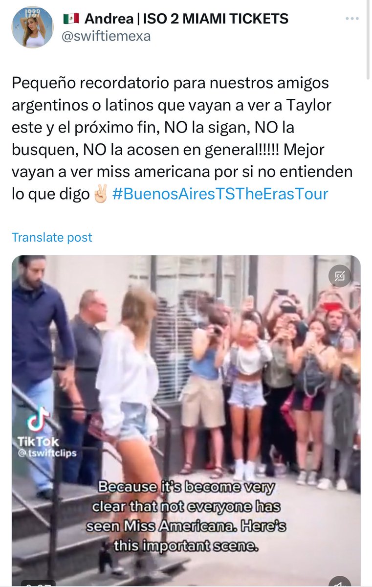 swiftiemexa's tweet photo. Mi tweet: no acosen a Taylor en su visita

Los comentarios: 😂😂😂 https://t.co/VBIlN59dVw