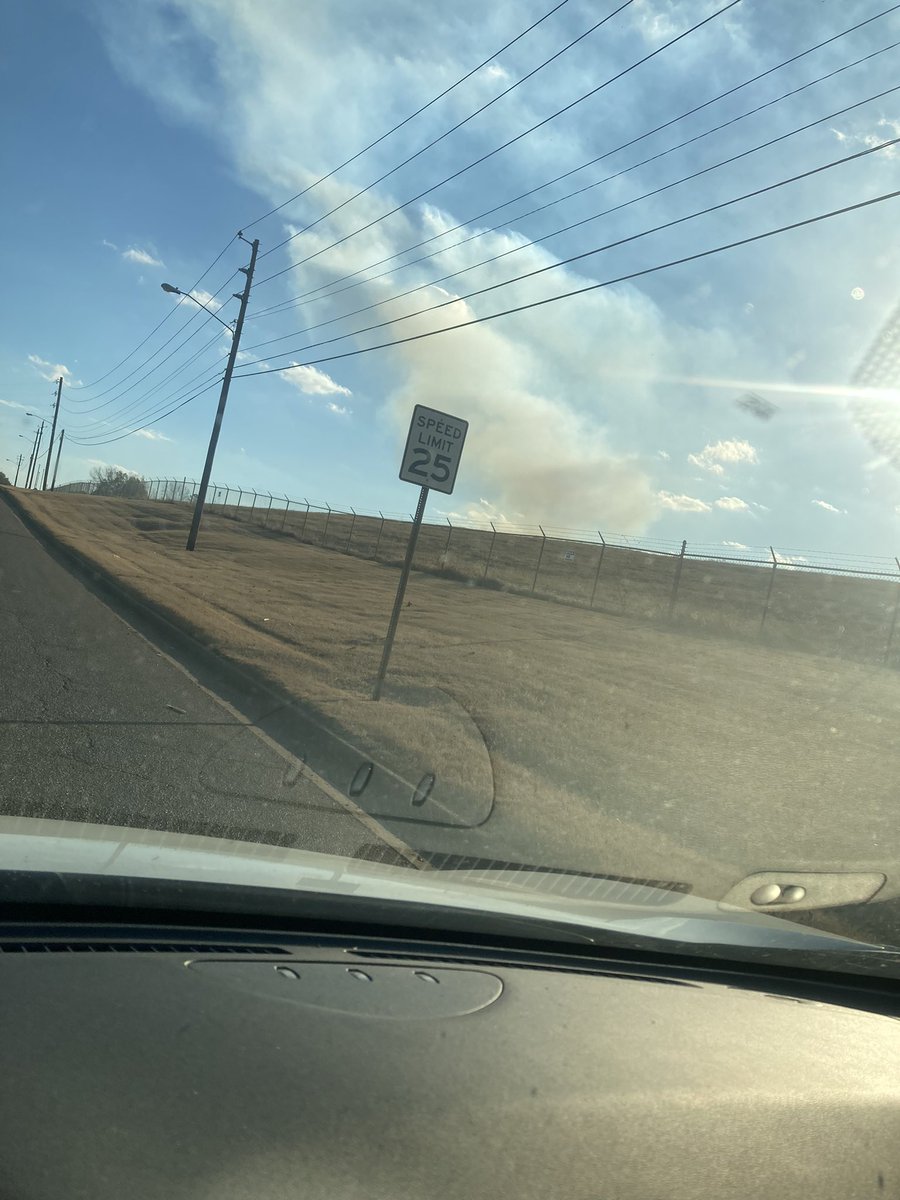 Thick nasty smoke in the area of the landfill. <a href="/NWSHuntsville/">NWS Huntsville</a>