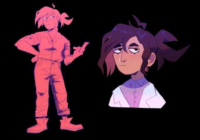 Going through my old inside job art so figured I'd make a little sketch dump to have it all in one spot 
