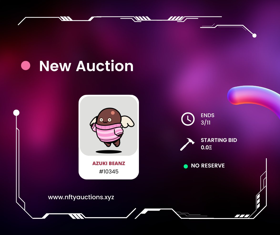The reason why we have incentivized bidding now is because of this one auction. There was no reason for people to bid early, so people waited until the very end. 

<a href="/NFTpsychoz/">ACHILLES</a> ended up sniping this for 0.01ETH because everybody forgot about the auction.
