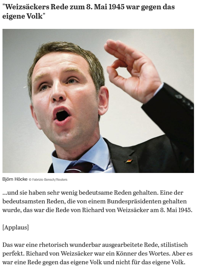 sabi_ri's tweet photo. @JohannesNormann @HendrikWuest deswegen sind sie gefährdet, #LadekabelJohnny ... wegen Sprüchen wie "Erinnerungspolitische Wende um 180 Grad" und ähnliches von @BjoernHoecke ... die "NAZI_Partei" (H. Wüst) #AfDsindFaschisten hat offenen Antisemitismus salonfähig gemacht.
#NieWiederIstJetzt #NazisRaus https://t.co/66XtaU9ERk