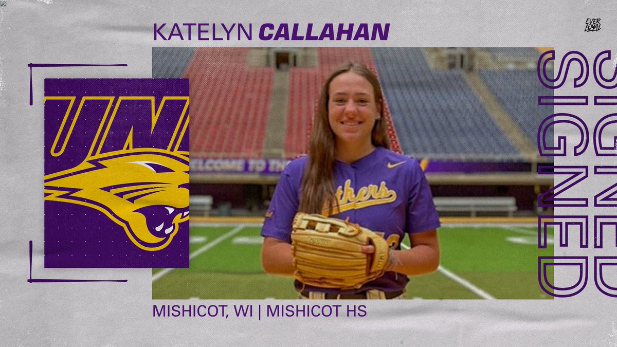 UNISoftball's tweet photo. Mishicot, WI ▶�� Cedar Falls

Welcome Katelyn Callahan to the Panther softball family! 📝 

#EverLoyal #1UNI https://t.co/BR3wsdPDY8