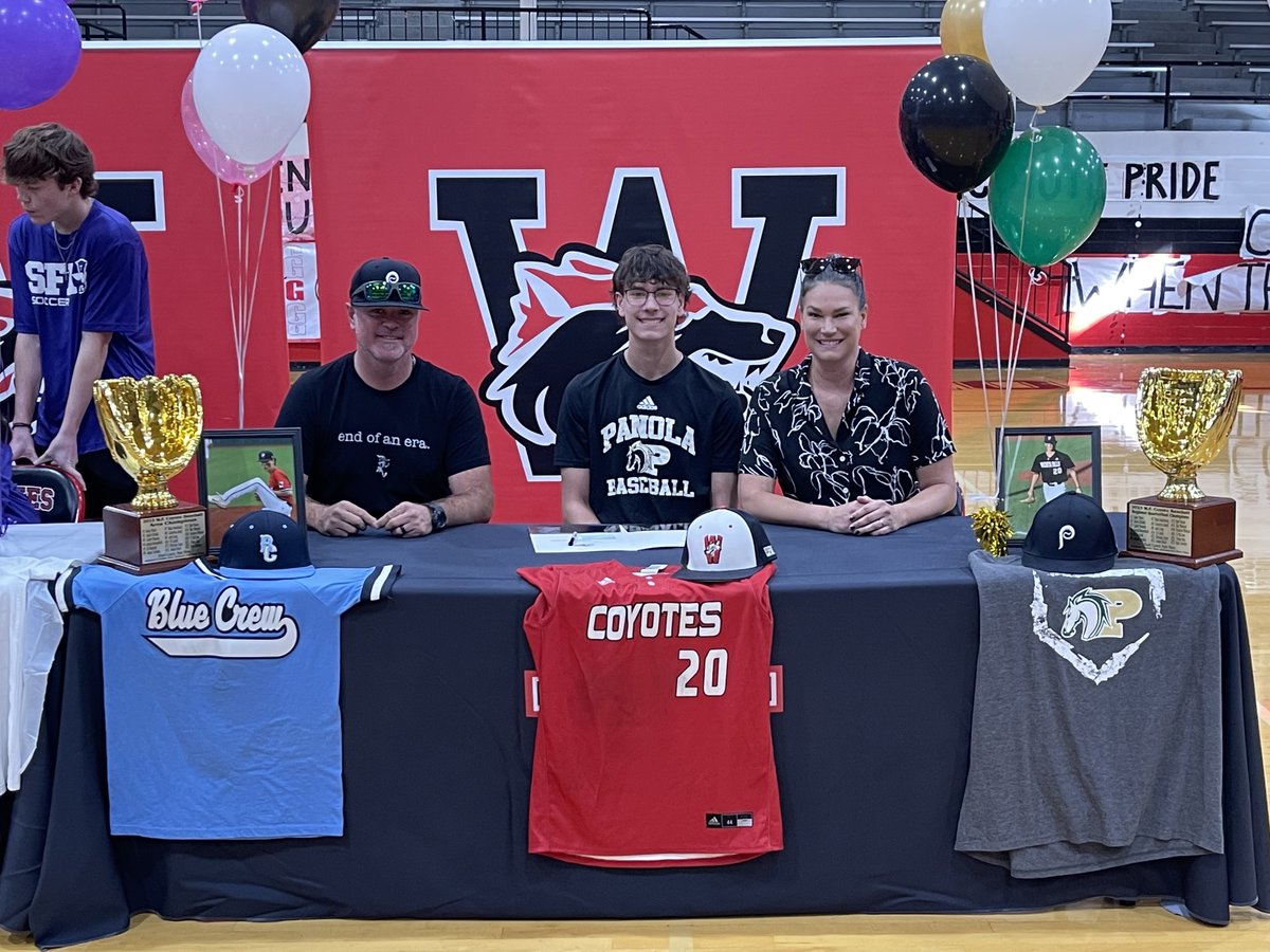 Wichita Falls ISD Athletics (@wfisdathletics) on Twitter photo Congratulations to WFHS baseball player, TJ McCraw, who signed to continue his education and baseball career at Panola College. #teamWFISD #tellyourWFISDstory #WFISDtalent @thecoachfree <a href="/coachsims24/">Kyle Sims</a> <a href="/ryanquezada/">Ryan Quezada</a> <a href="/OldHighBaseball/">WFHS Baseball</a> Congratulations to WFHS baseball player, TJ McCraw, who signed to continue his education and baseball career at Panola College. #teamWFISD #tellyourWFISDstory #WFISDtalent @thecoachfree <a href="/coachsims24/">Kyle Sims</a> <a href="/ryanquezada/">Ryan Quezada</a> <a href="/OldHighBaseball/">WFHS Baseball</a>